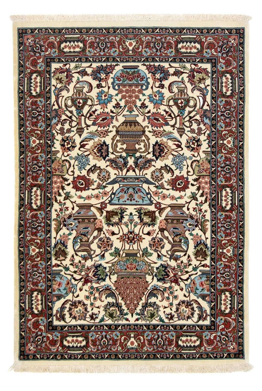 Alfombra persa - Ghom - 154 x 102 cm - beige