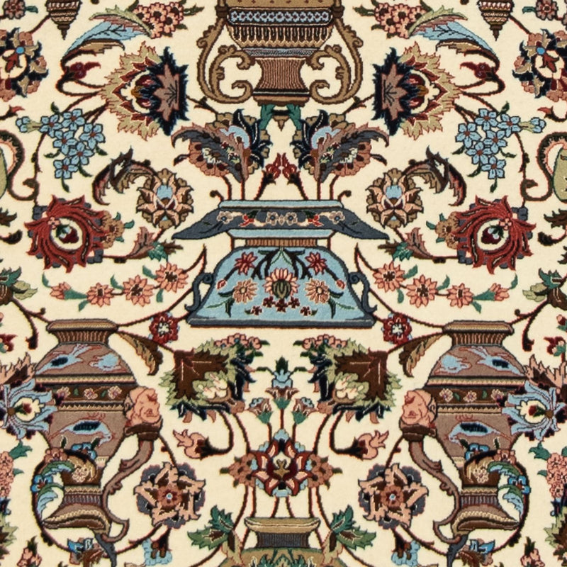 Alfombra persa - Ghom - 154 x 102 cm - beige