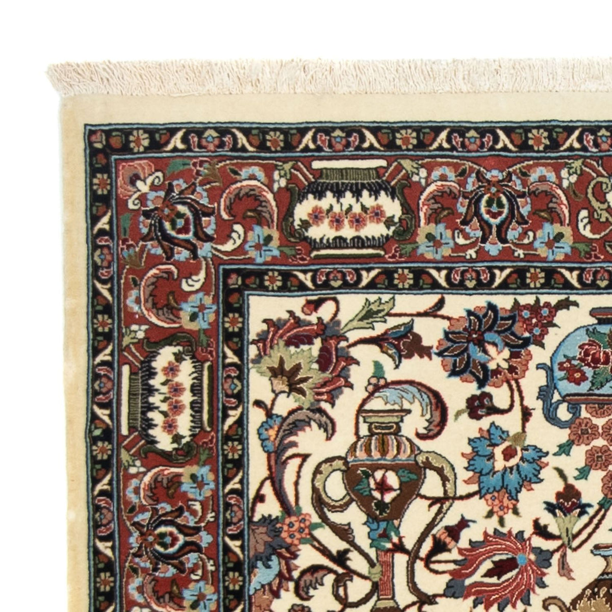 Alfombra persa - Ghom - 154 x 102 cm - beige