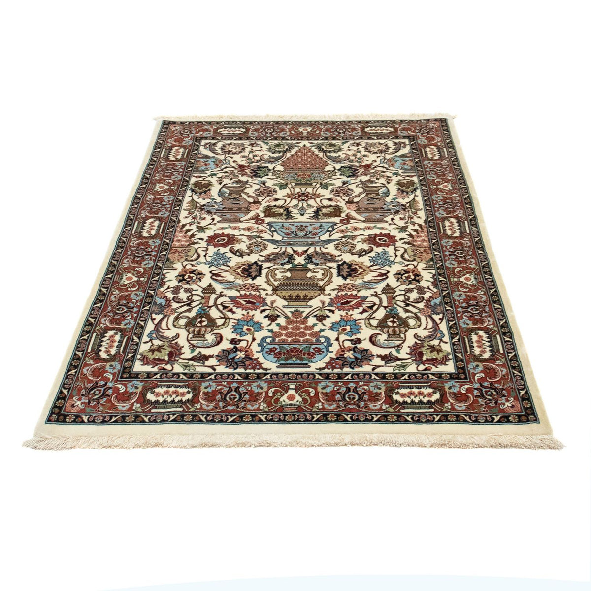 Alfombra persa - Ghom - 154 x 102 cm - beige