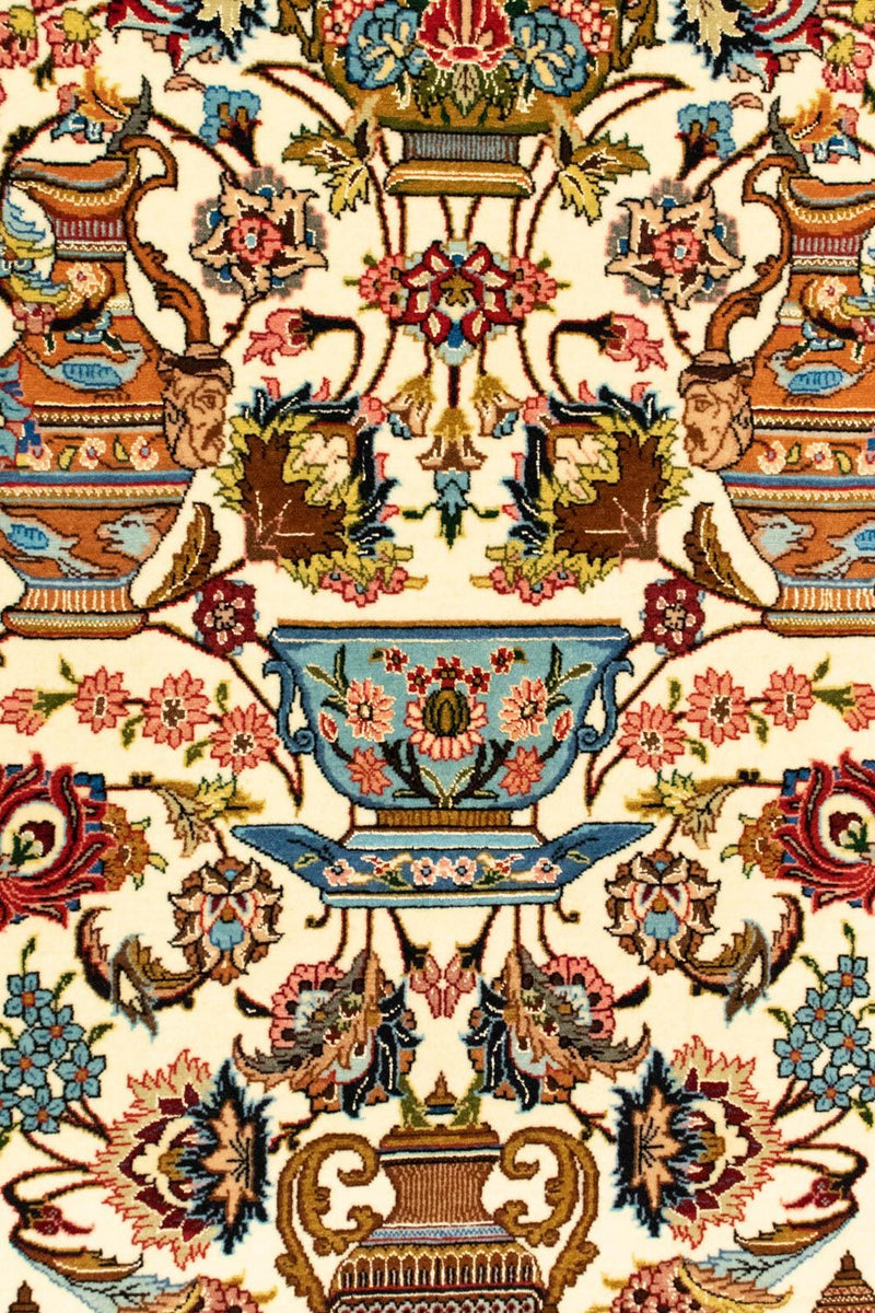 Alfombra persa - Ghom - 152 x 101 cm - beige