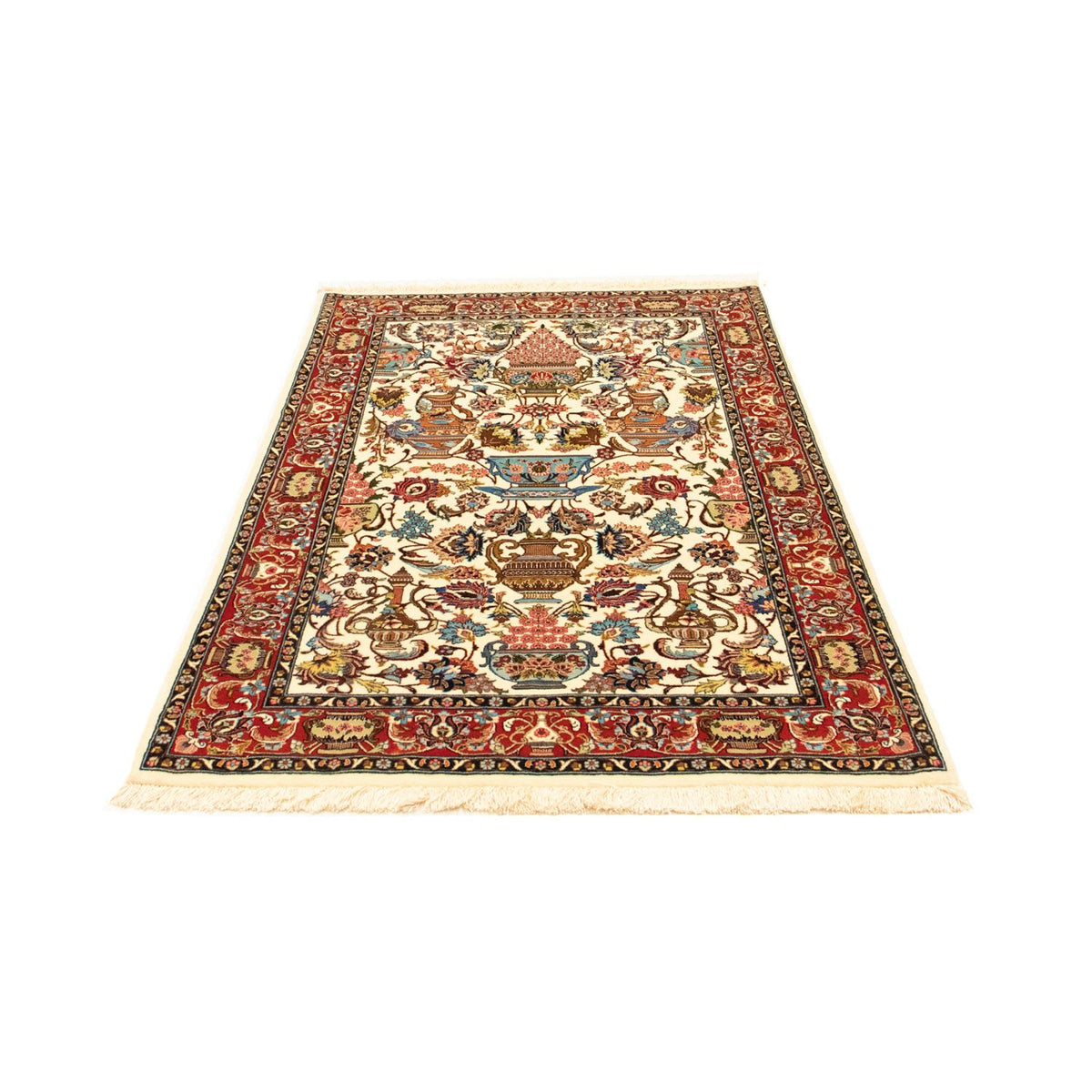 Alfombra persa - Ghom - 152 x 101 cm - beige