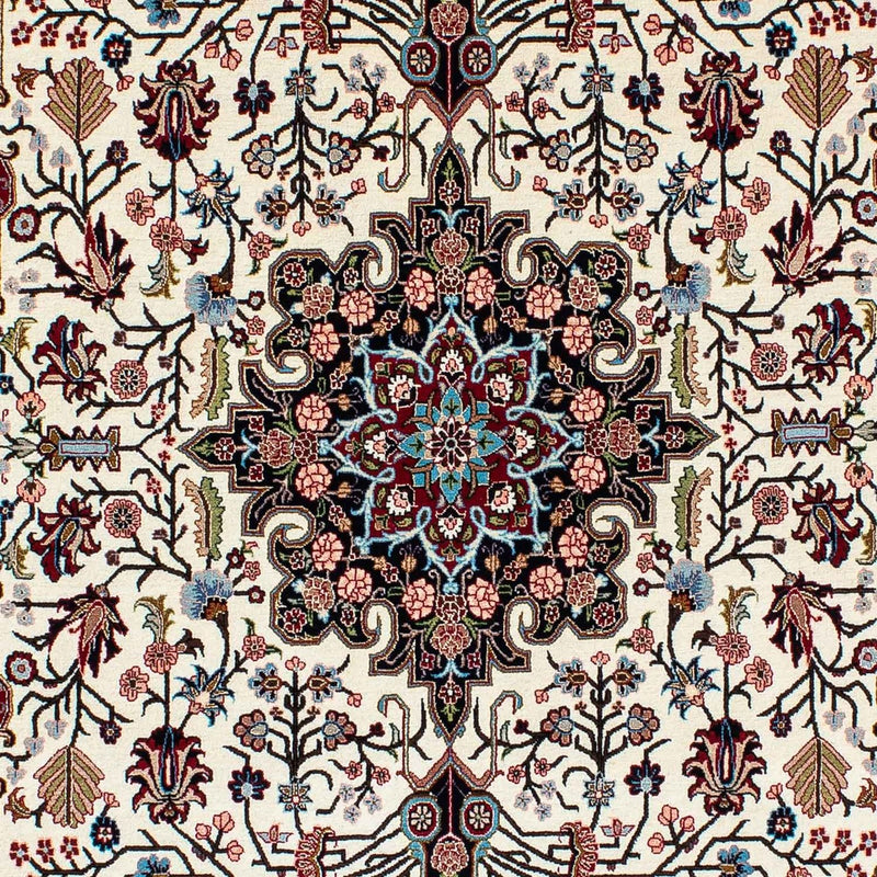 Alfombra persa - Ghom - 210 x 139 cm - beige