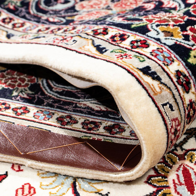 Alfombra persa - Ghom - 210 x 139 cm - beige