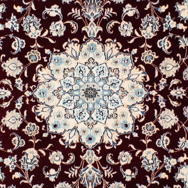 Alfombra Persa - Nain - Real cuadrado  - 156 x 143 cm - rojo oscuro