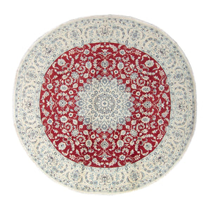 Alfombra persa - Nain redondo  - 300 x 300 cm - rojo