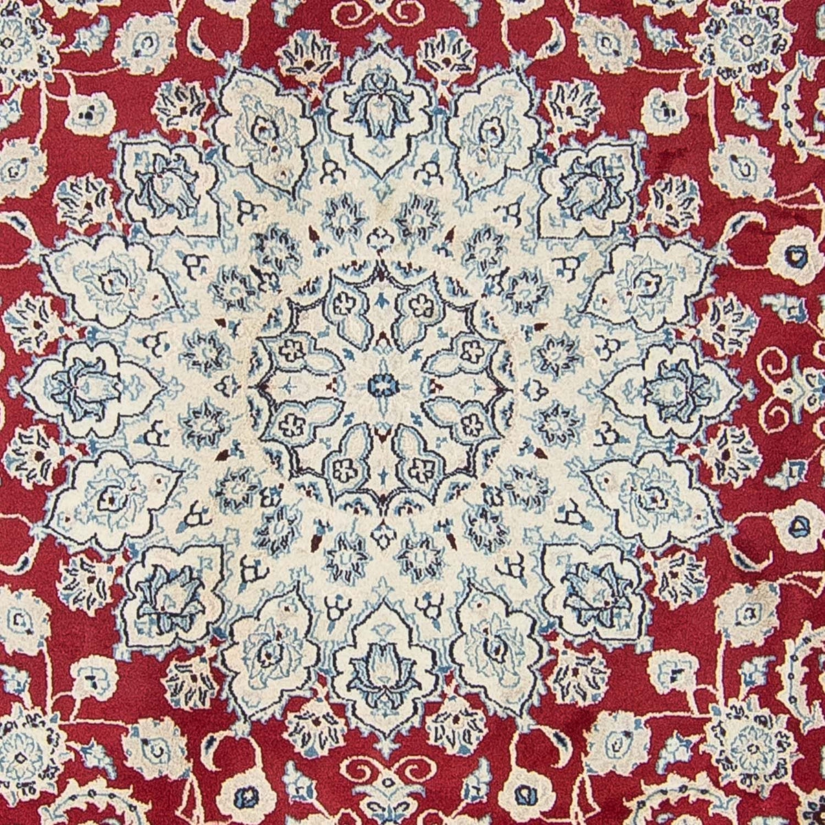 Alfombra persa - Nain redondo  - 300 x 300 cm - rojo