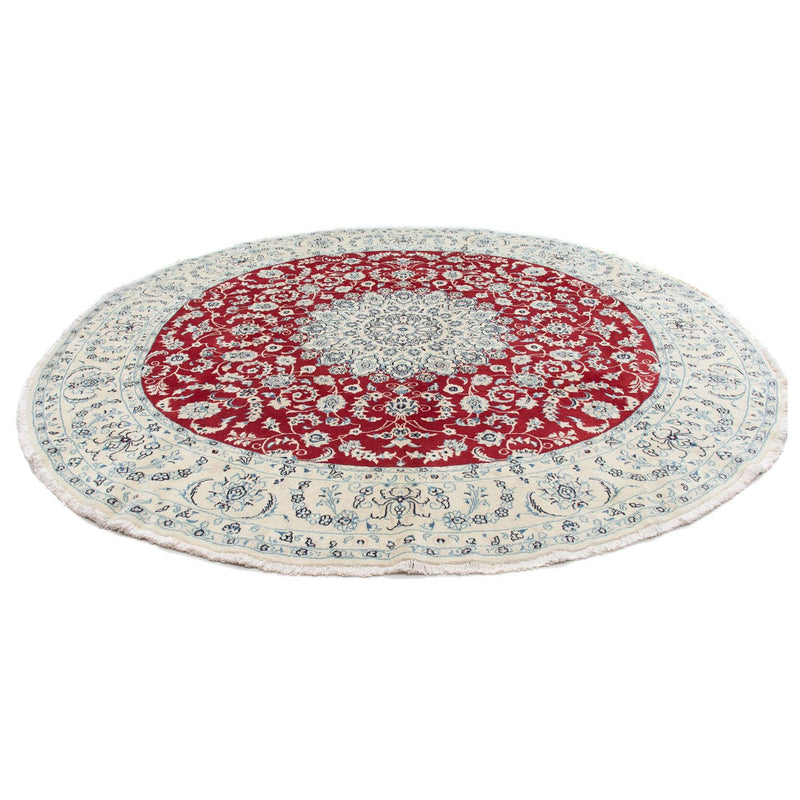 Alfombra persa - Nain redondo  - 300 x 300 cm - rojo