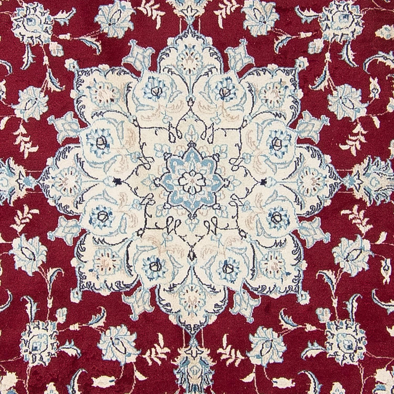 Alfombra persa - Nain redondo  - 290 x 290 cm - rojo oscuro