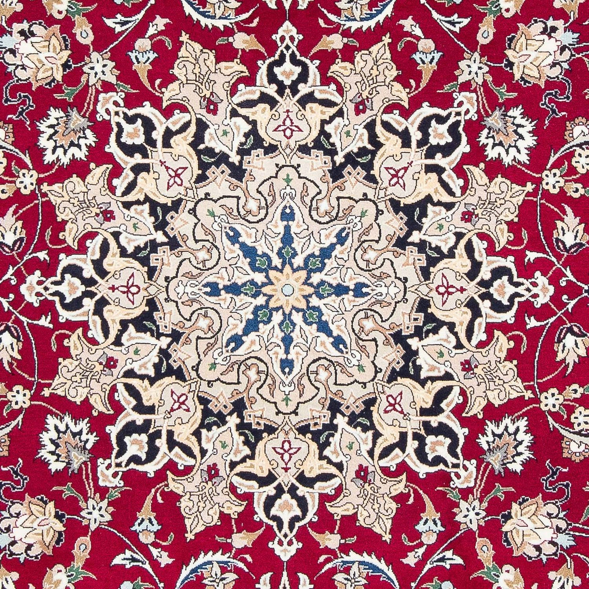 Alfombra Persa - Tabriz - Real - 303 x 202 cm - rojo oscuro