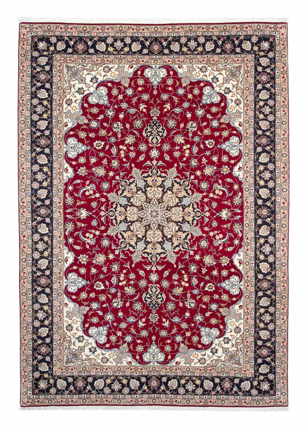 Alfombra Persa - Tabriz - Real - 305 x 204 cm - rojo oscuro