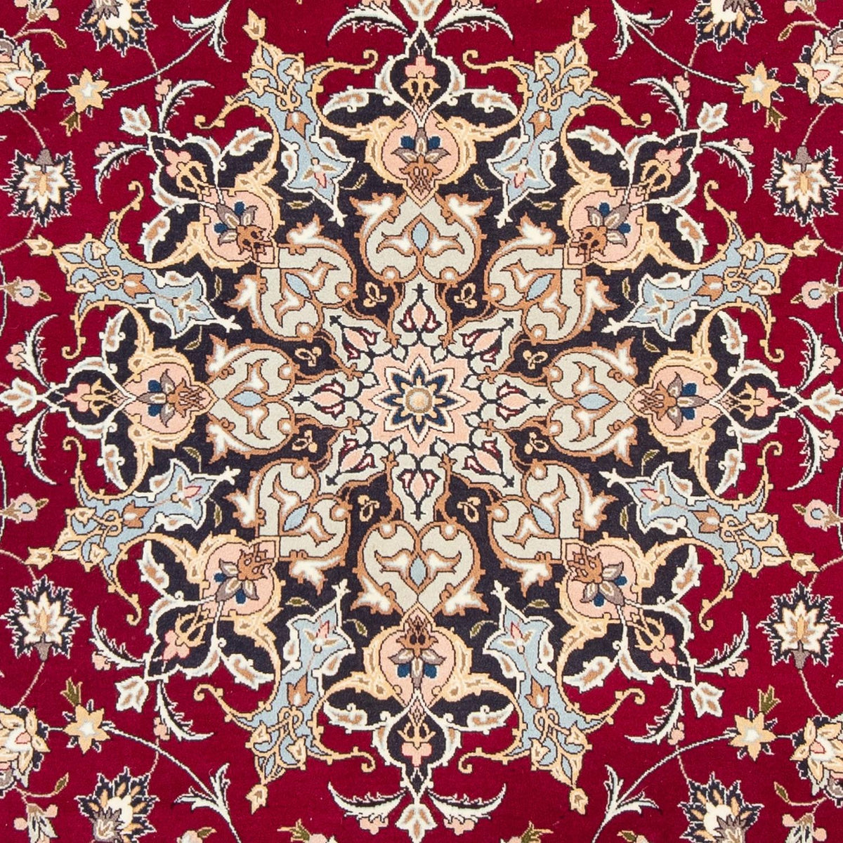 Alfombra Persa - Tabriz - Real - 305 x 204 cm - rojo oscuro