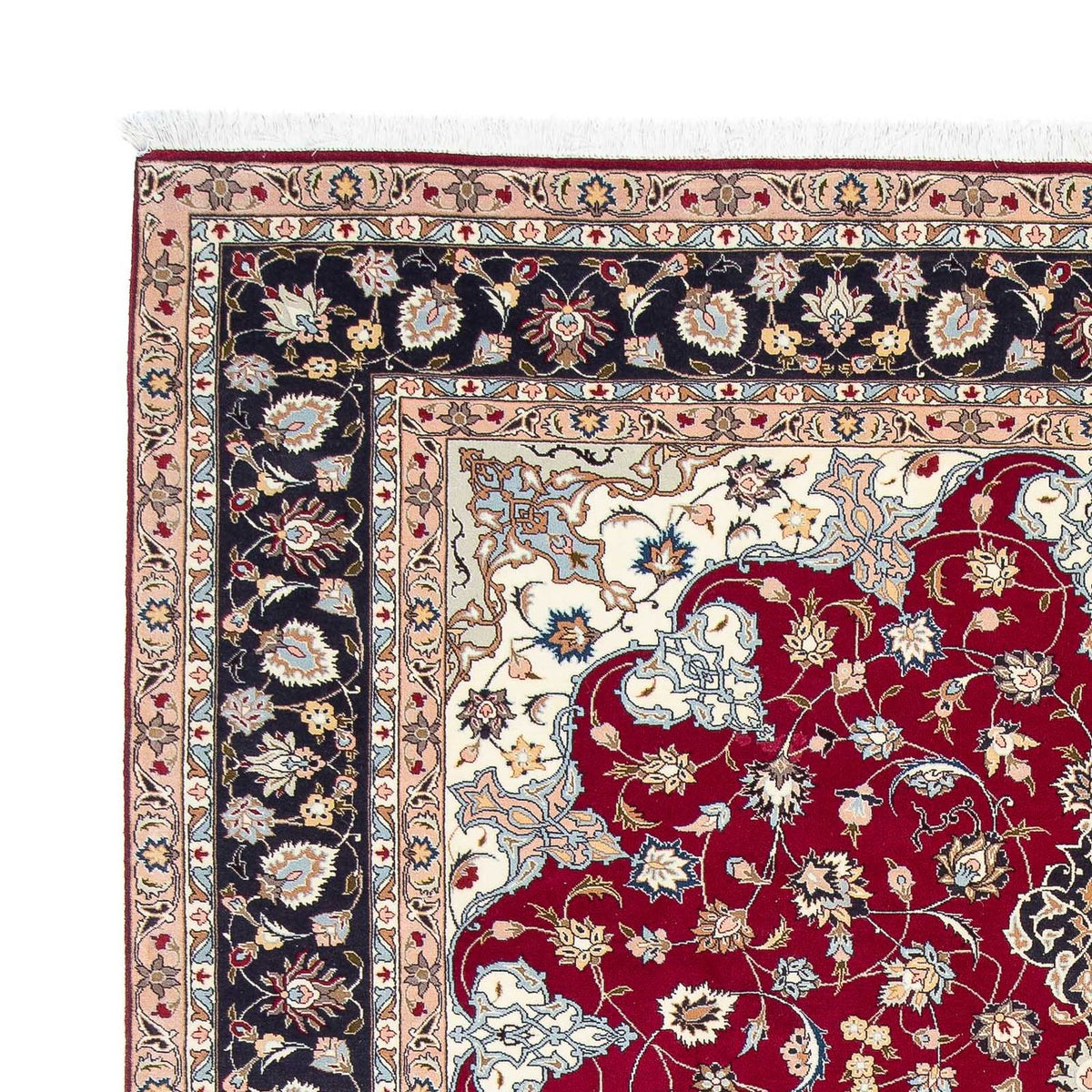 Alfombra Persa - Tabriz - Real - 305 x 204 cm - rojo oscuro