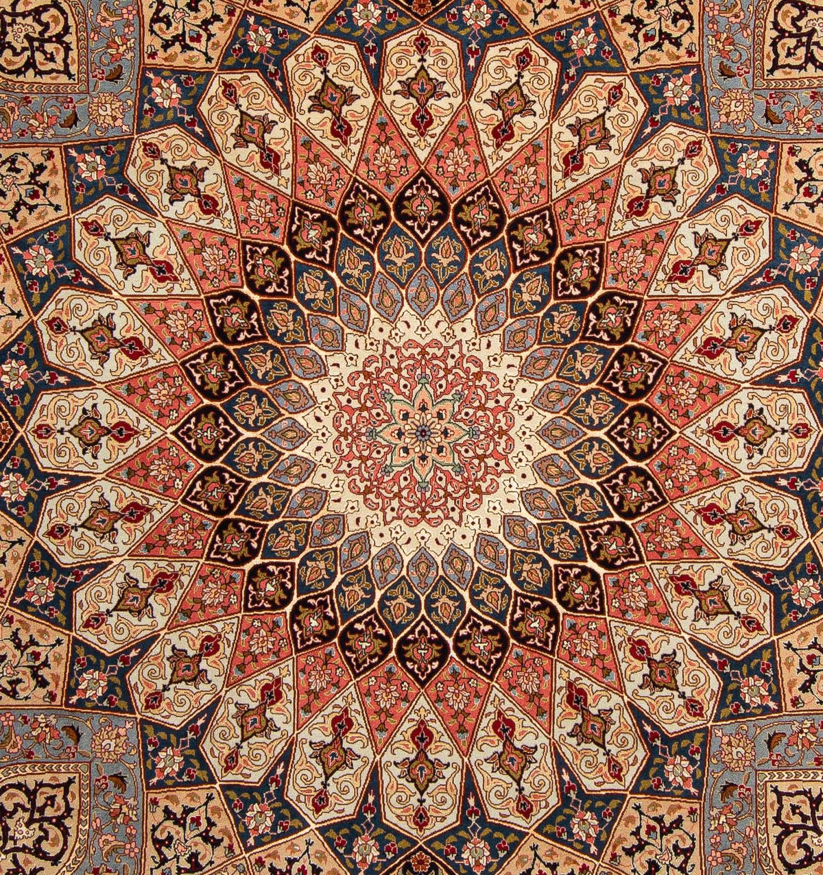 Alfombra Persa - Tabriz - Real - 258 x 205 cm - marrón claro