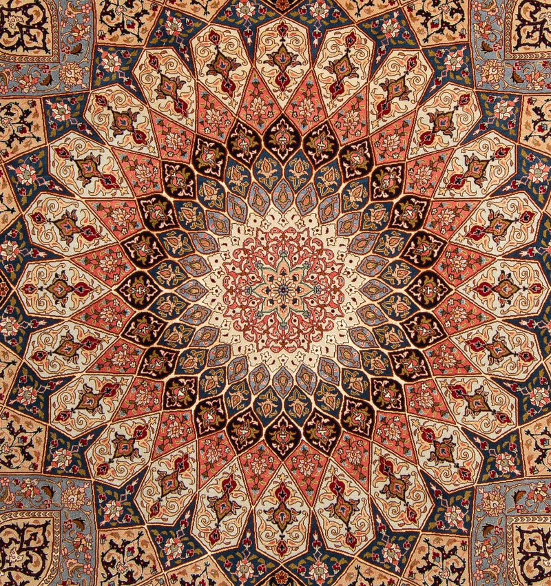 Alfombra Persa - Tabriz - Real - 258 x 205 cm - marrón claro