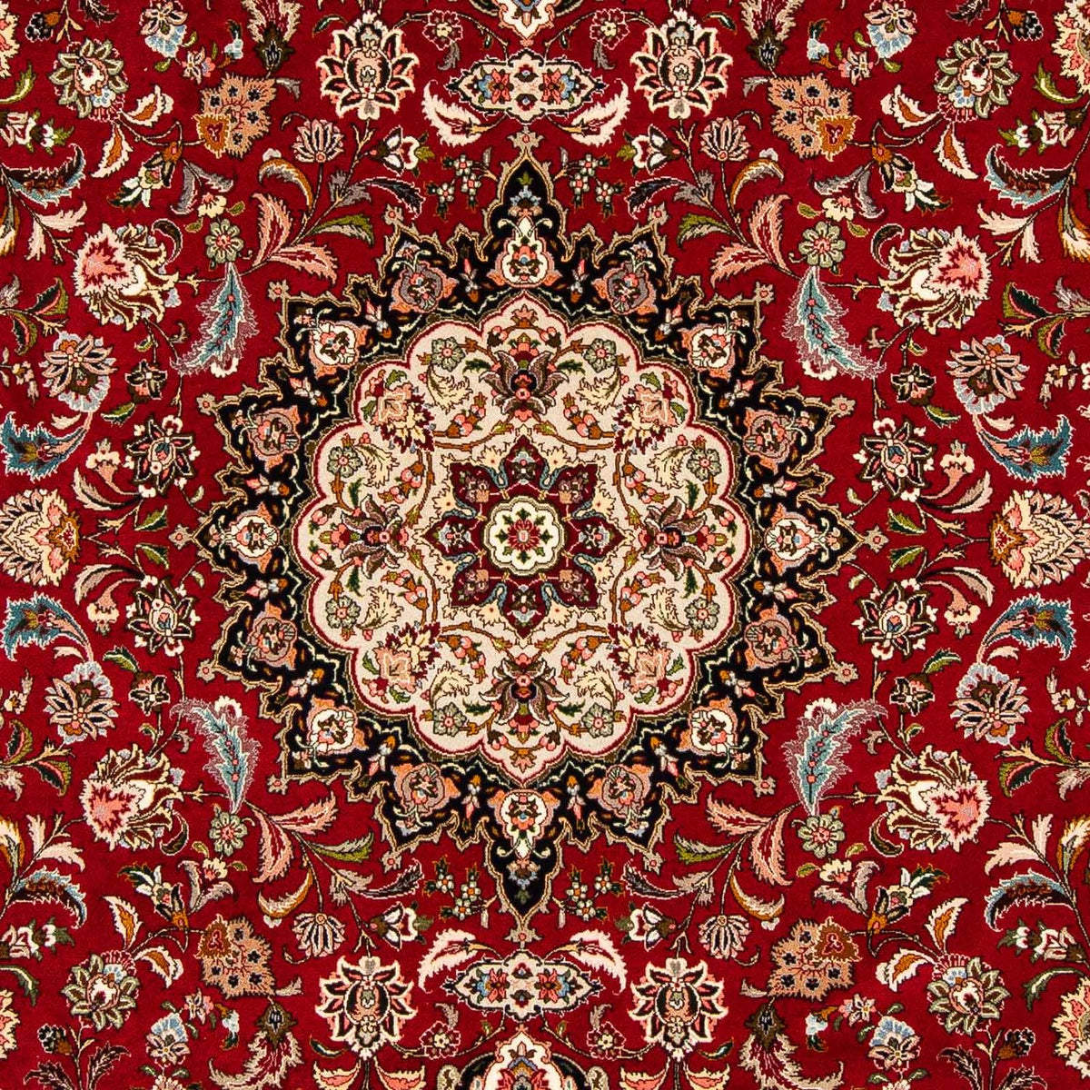 Alfombra Persa - Tabriz - Real - 316 x 206 cm - rojo oscuro