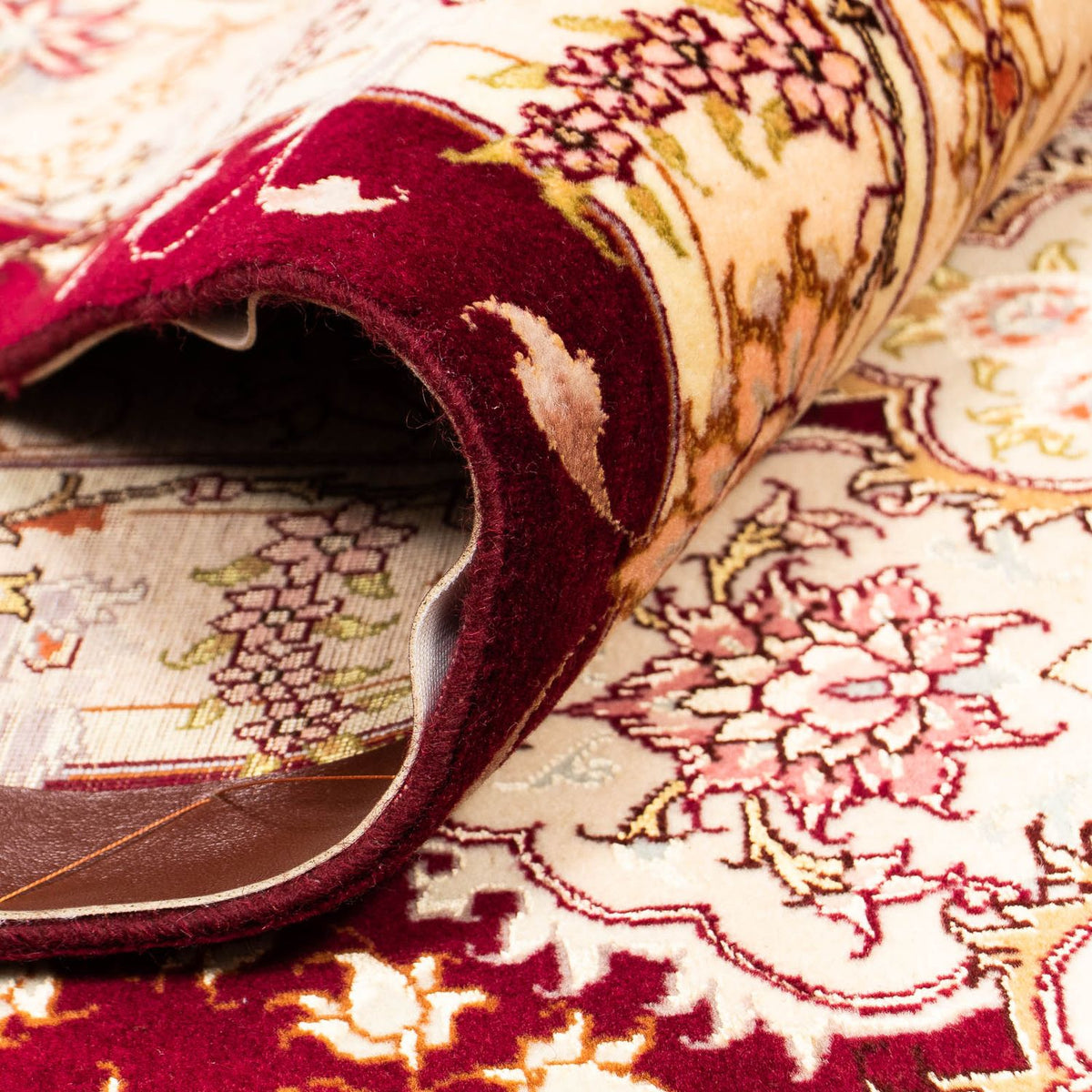 Alfombra Persa - Tabriz - Real - 405 x 301 cm - rojo oscuro