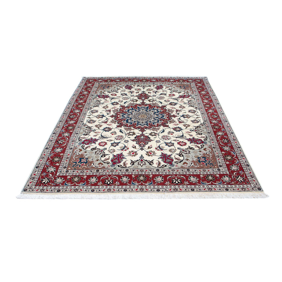 Alfombra Persa - Tabriz - Real - 201 x 152 cm - beige