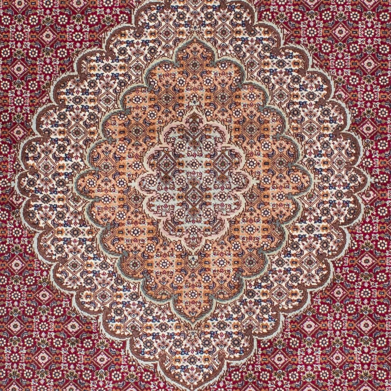 Alfombra persa - Tabriz - 192 x 155 cm - rojo claro