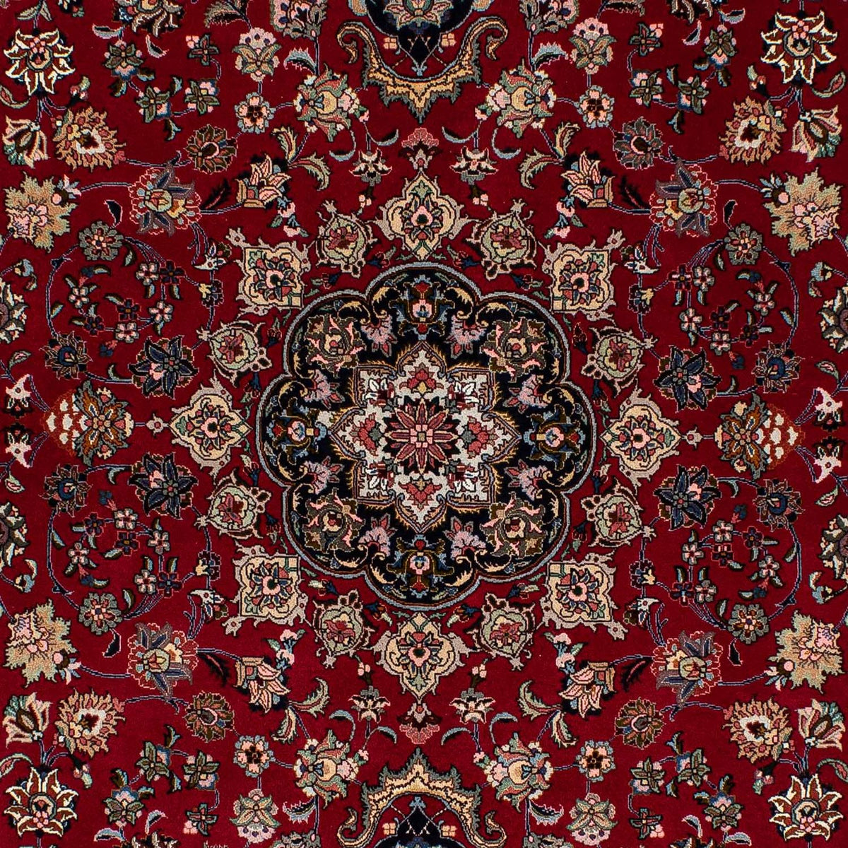 Alfombra Persa - Tabriz - Real - 212 x 149 cm - rojo oscuro