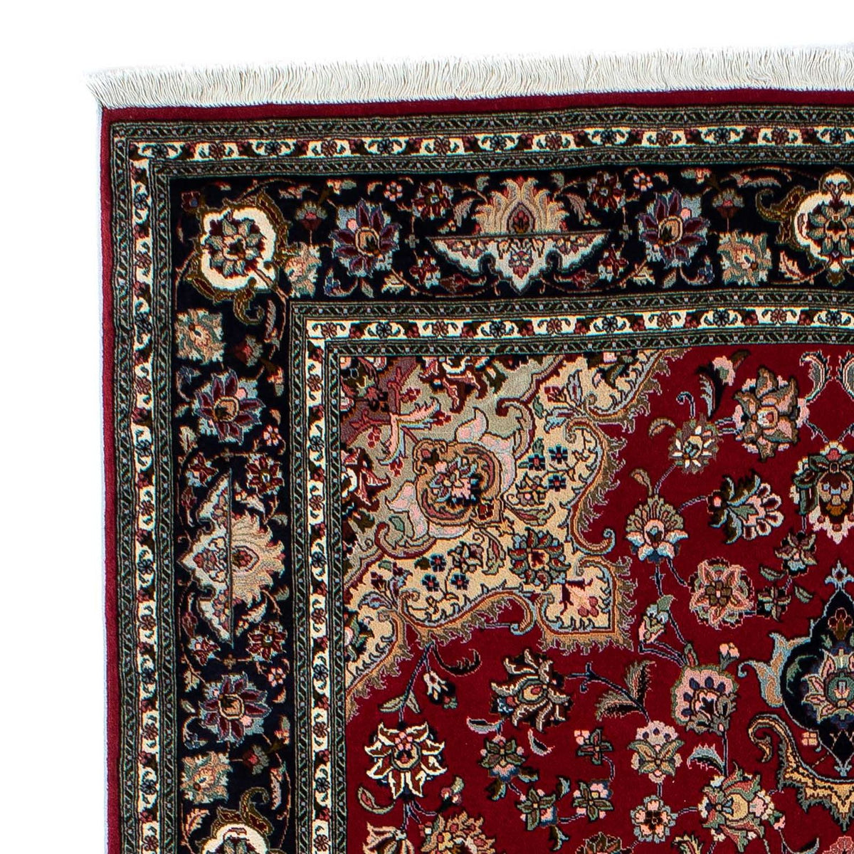 Alfombra Persa - Tabriz - Real - 212 x 149 cm - rojo oscuro
