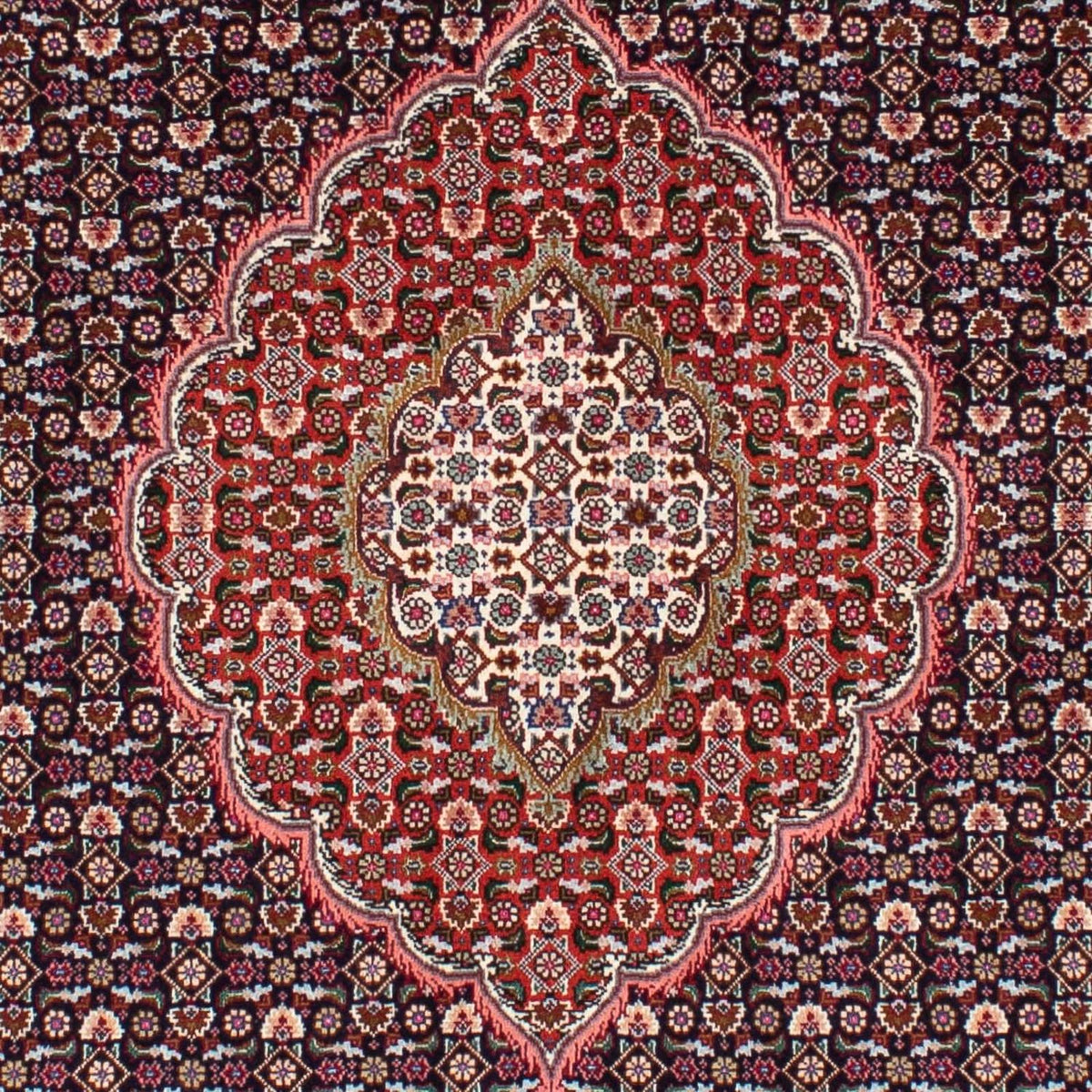 Alfombra persa - Tabriz - 194 x 154 cm - marrón claro