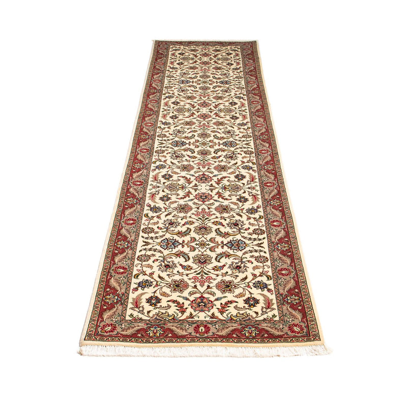 Alfombra de pasillo Alfombra Persa - Tabriz - Real - 298 x 72 cm - beige