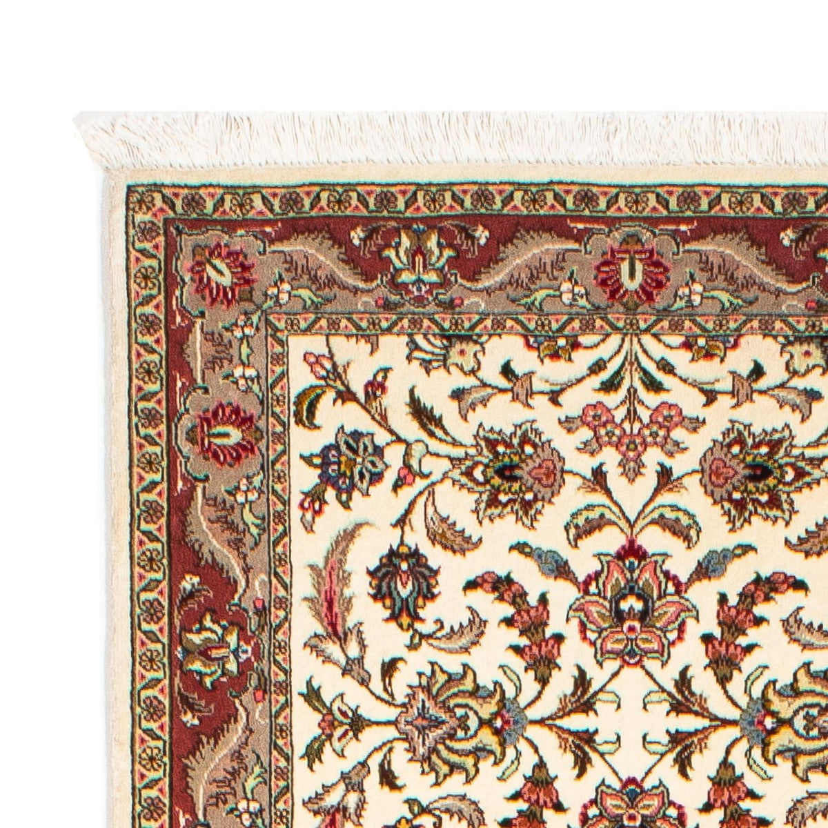 Alfombra de pasillo Alfombra Persa - Tabriz - Real - 297 x 73 cm - beige