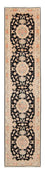Alfombra de pasillo Alfombra Persa - Tabriz - Real - 417 x 87 cm - azul oscuro