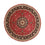 Alfombra Persa - Tabriz - Real redondo - 253 x 253 cm - rojo oscuro
