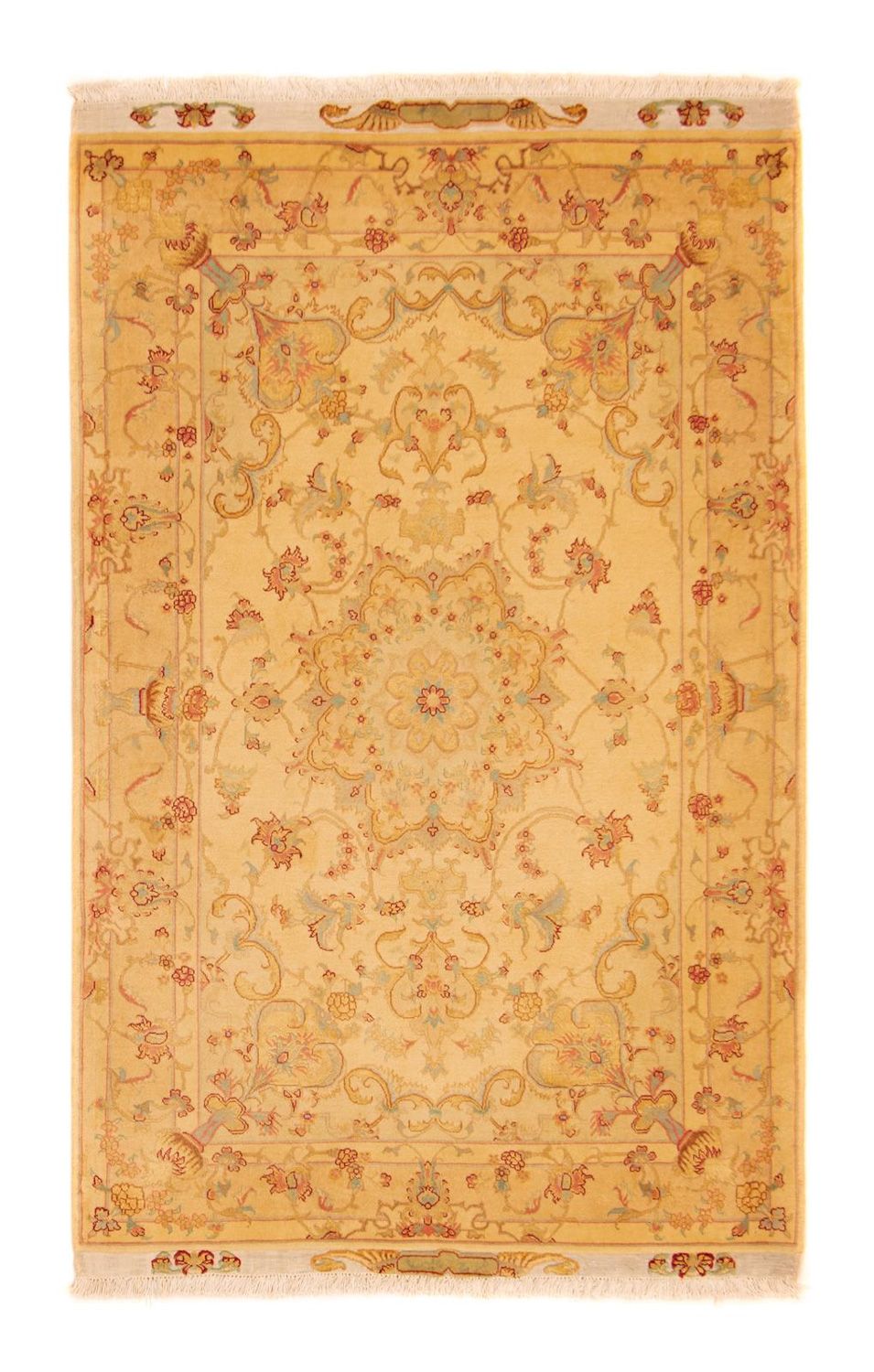 Alfombra Persa - Tabriz - Real - 161 x 98 cm - beige