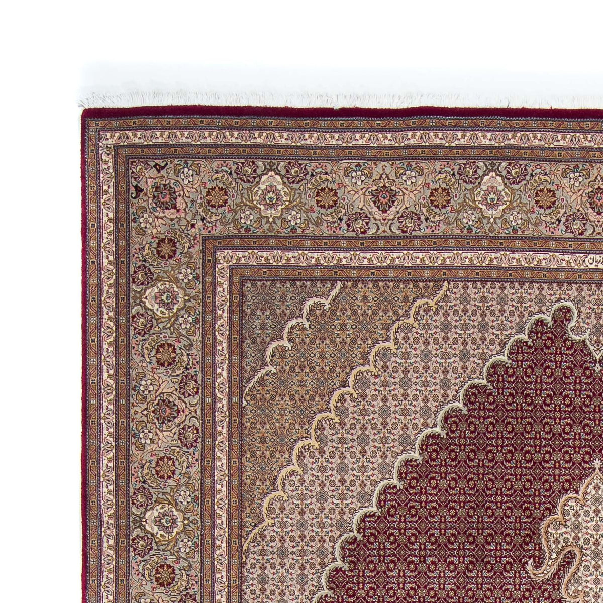 Alfombra persa - Tabriz - 305 x 202 cm - rojo oscuro