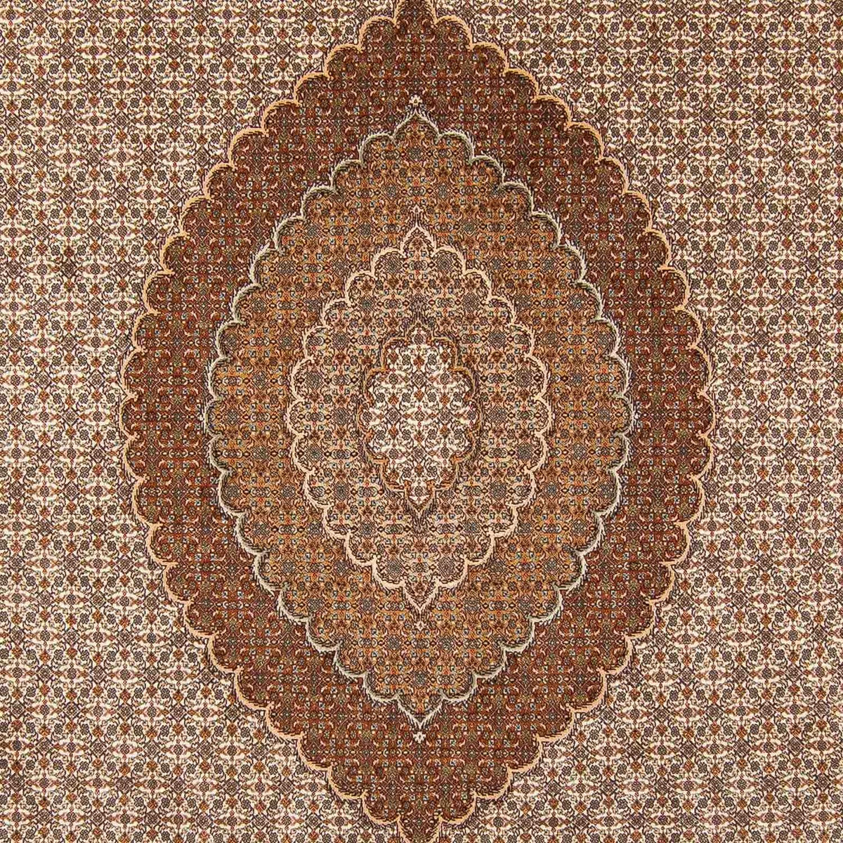 Alfombra persa - Tabriz - 360 x 249 cm - marrón claro