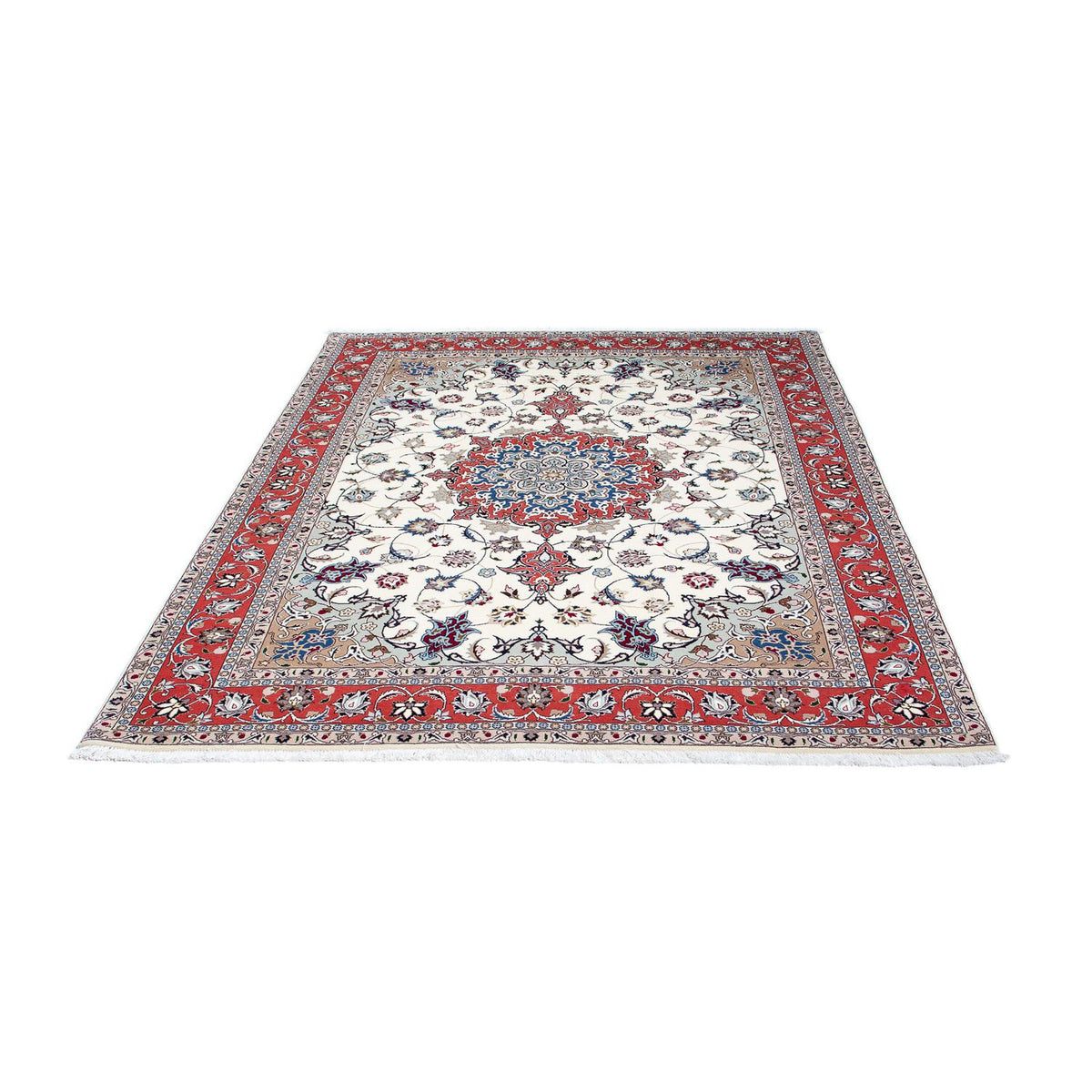 Alfombra Persa - Tabriz - Real - 198 x 151 cm - beige