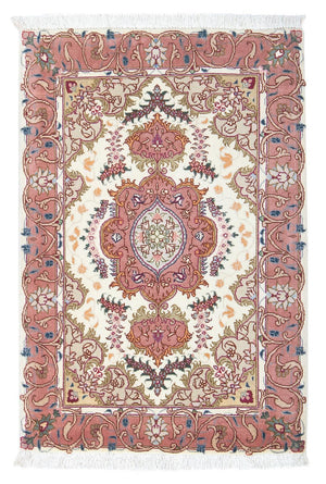 Alfombra Persa - Tabriz - Real - 88 x 60 cm - beige