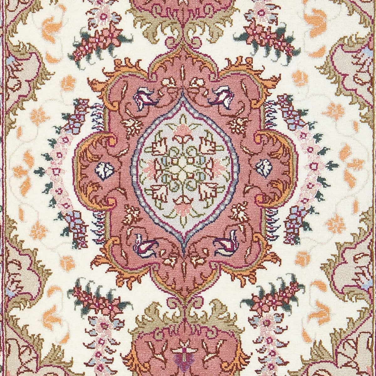 Alfombra Persa - Tabriz - Real - 88 x 60 cm - beige
