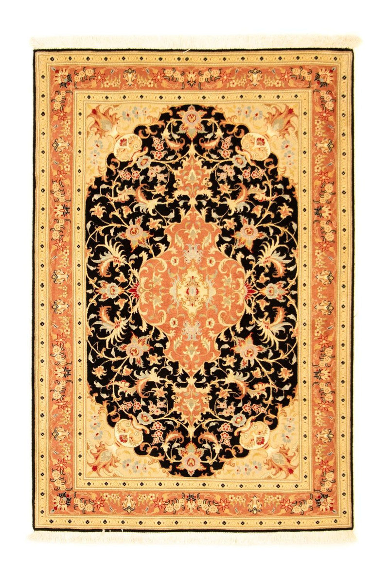 Alfombra Persa - Tabriz - Real - 150 x 101 cm - negro
