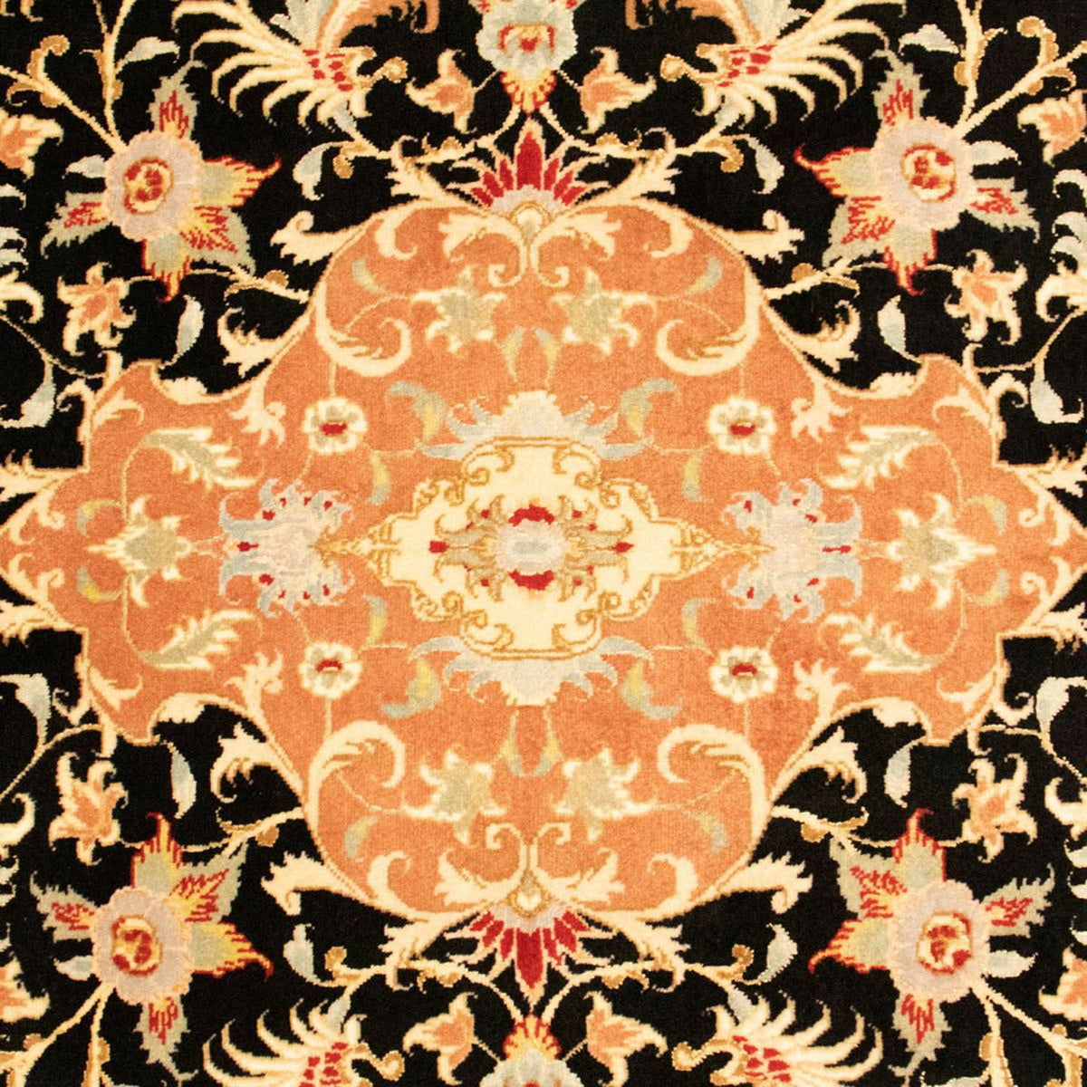 Alfombra Persa - Tabriz - Real - 150 x 101 cm - negro