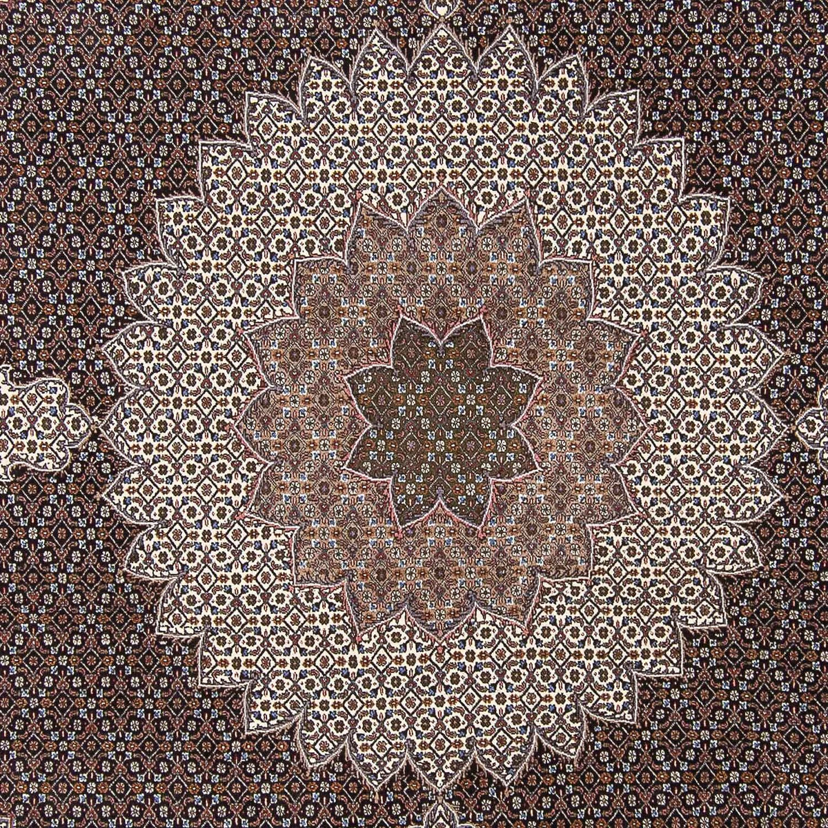 Alfombra Persa - Tabriz - Real cuadrado  - 305 x 299 cm - multicolor