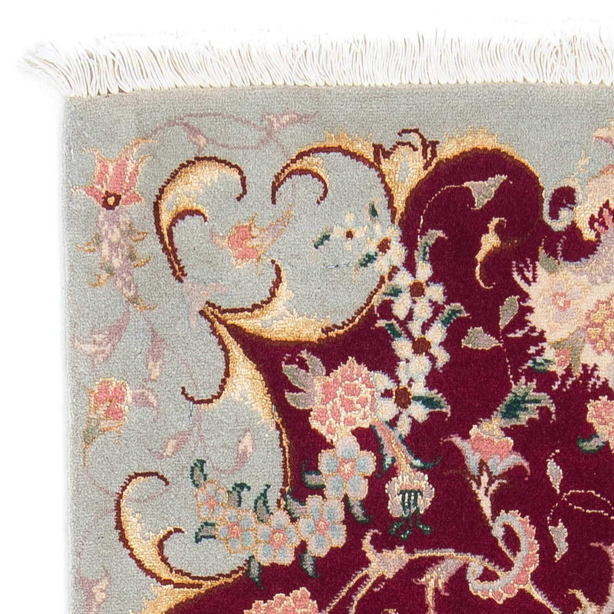 Alfombra Persa - Tabriz - Real - 96 x 58 cm - rojo oscuro