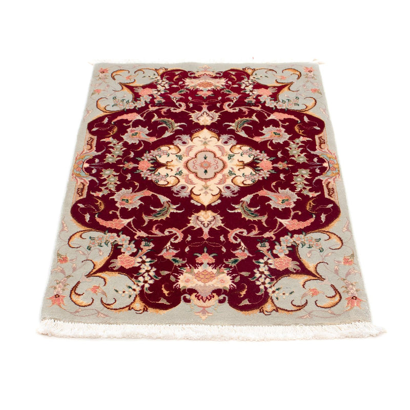 Alfombra Persa - Tabriz - Real - 96 x 58 cm - rojo oscuro