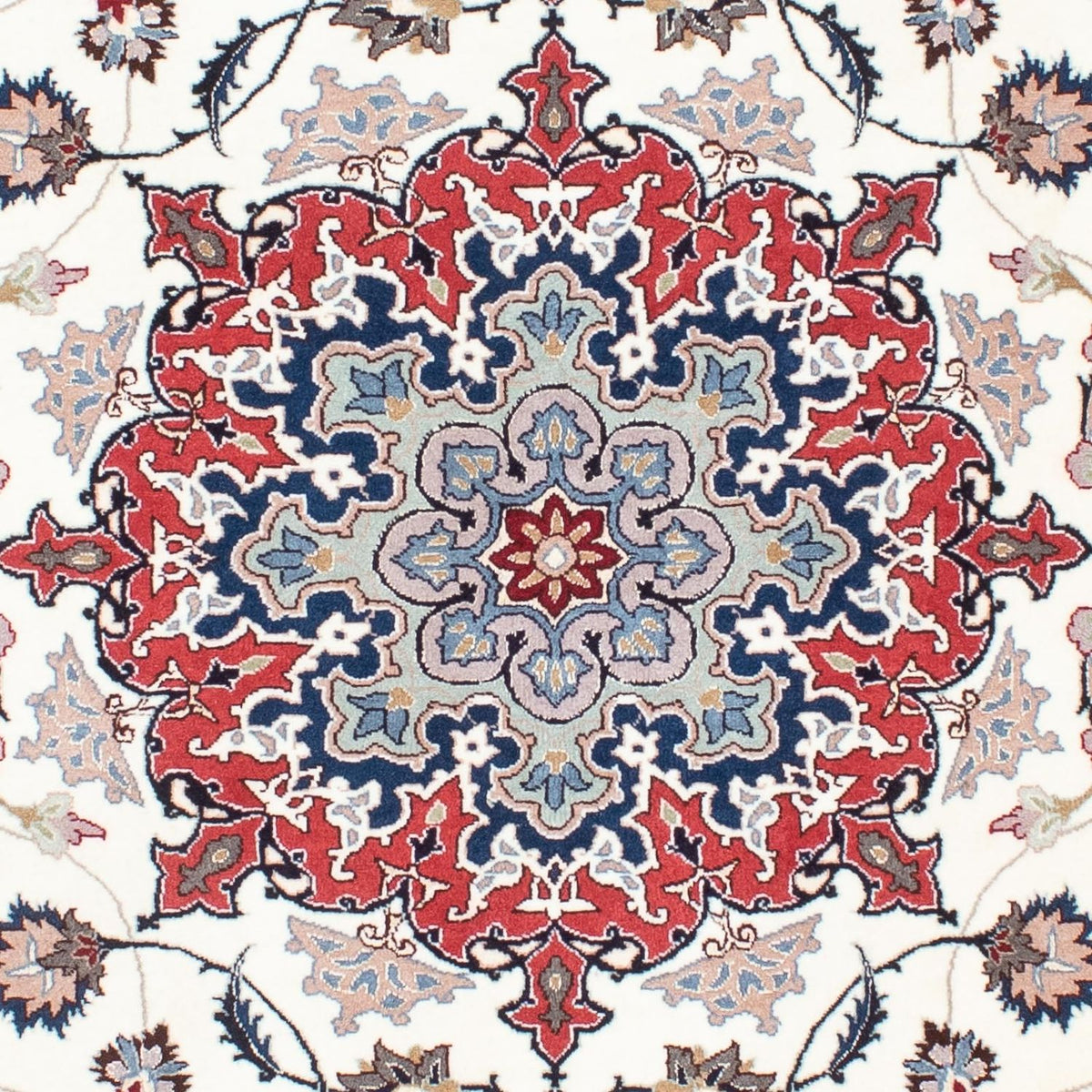 Alfombra Persa - Tabriz - Real - 202 x 147 cm - beige