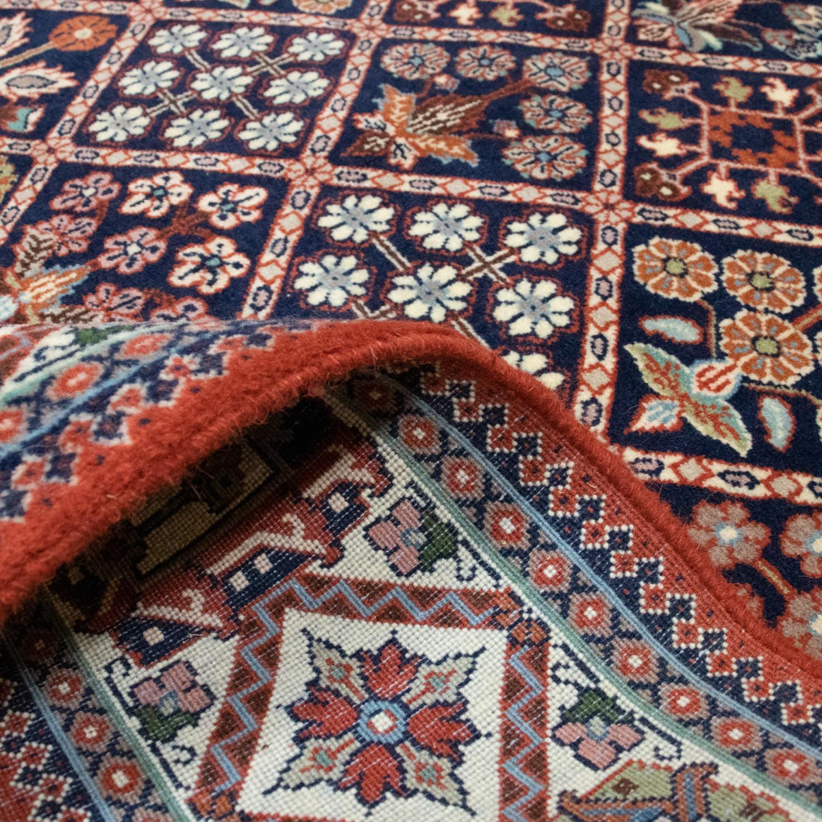 Alfombra persa - Nómada - 200 x 132 cm - azul oscuro