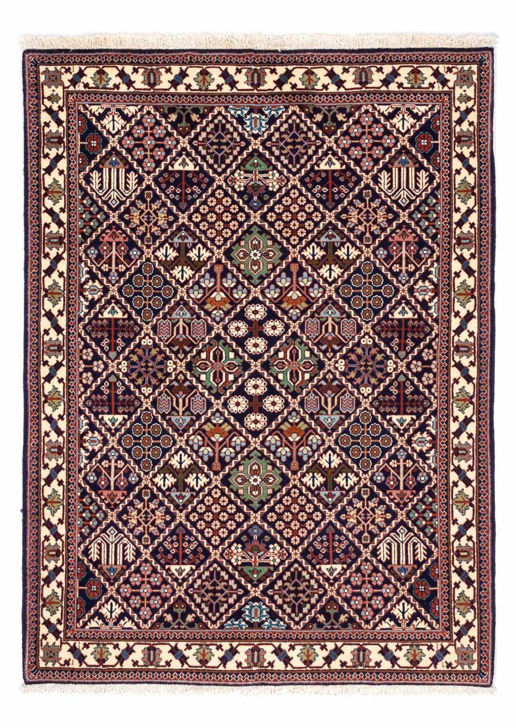 Alfombra persa - Nómada - 153 x 111 cm - azul oscuro