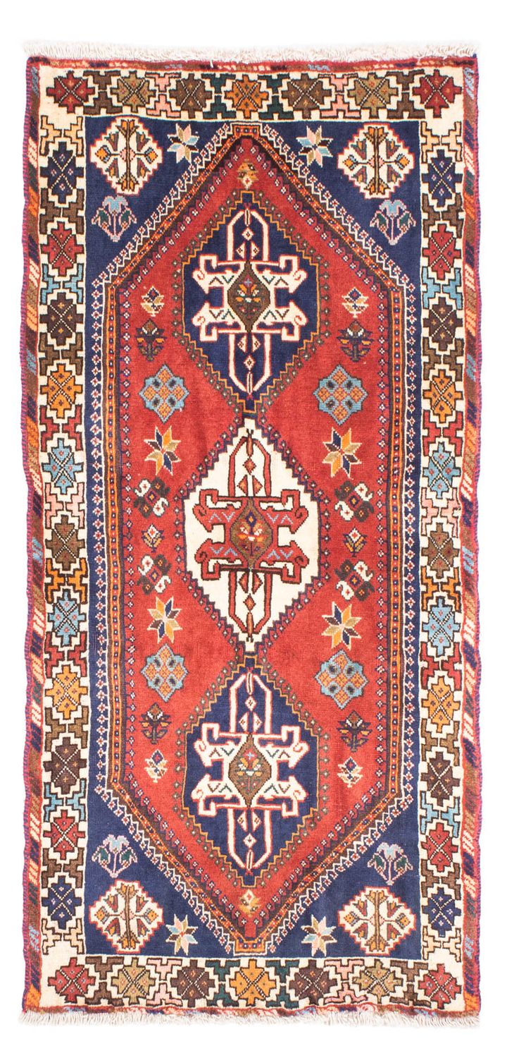 Alfombra de pasillo Alfombra persa - Nómada - 159 x 76 cm - rojo oscuro