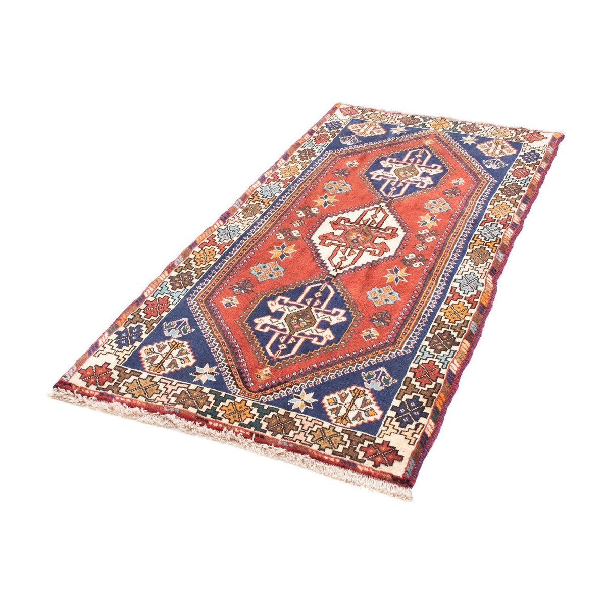 Alfombra de pasillo Alfombra persa - Nómada - 159 x 76 cm - rojo oscuro