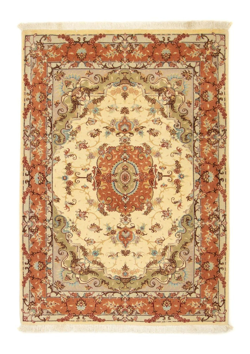 Alfombra Persa - Tabriz - Real - 143 x 102 cm - beige
