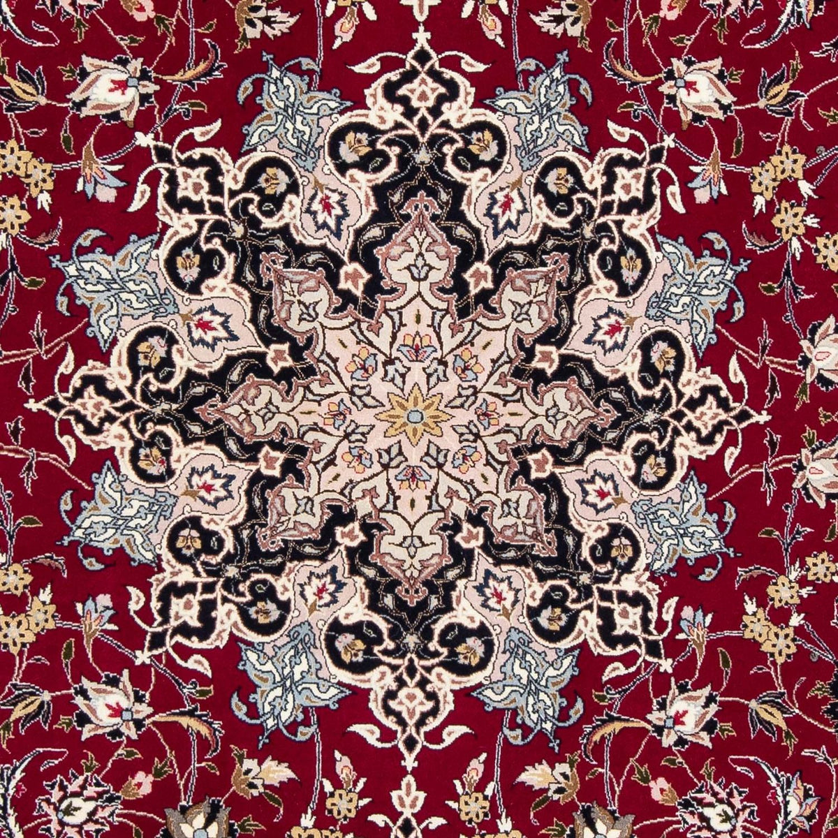 Alfombra Persa - Tabriz - Real - 318 x 205 cm - rojo oscuro