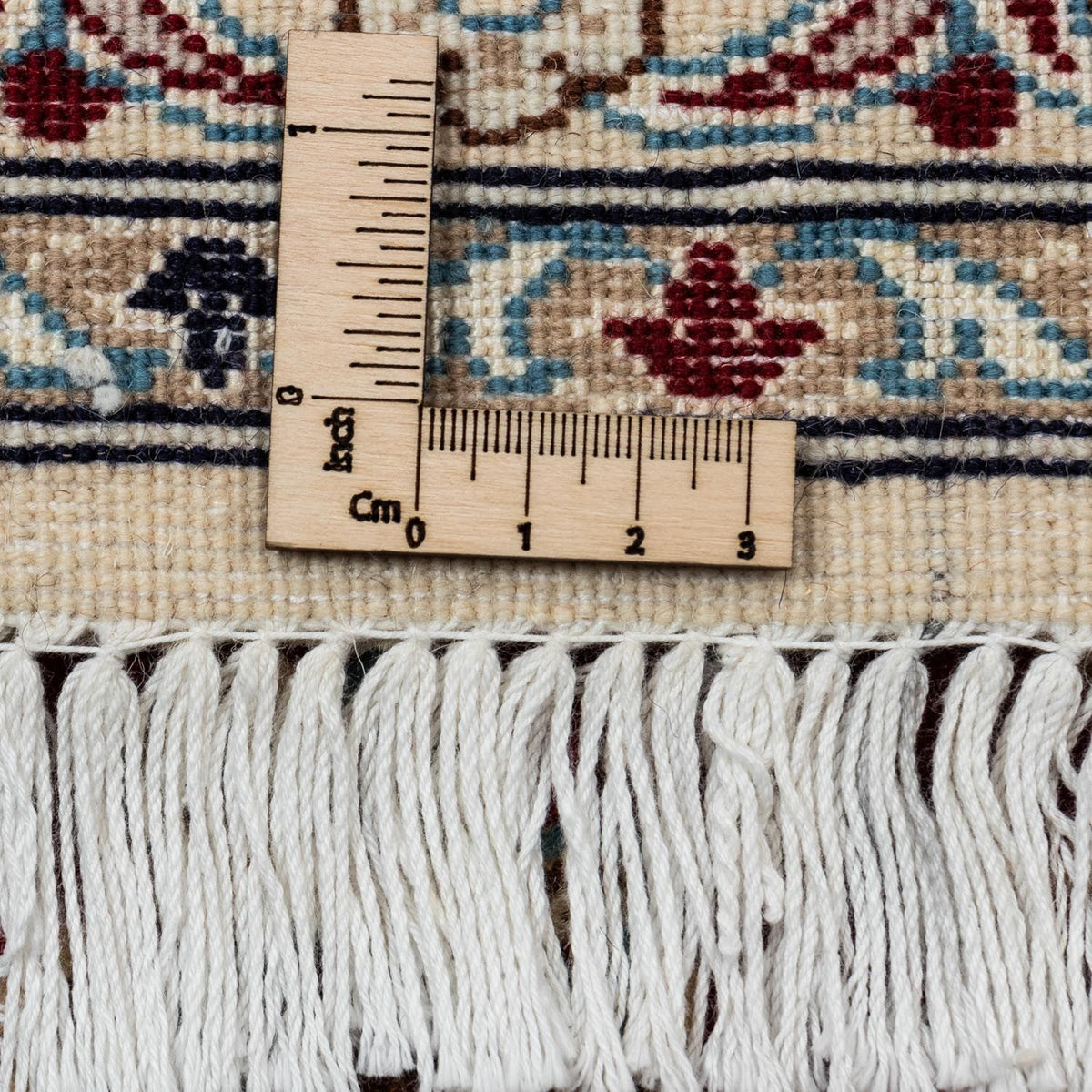 Alfombra Persa - Nain - Real - 371 x 250 cm - rojo oscuro
