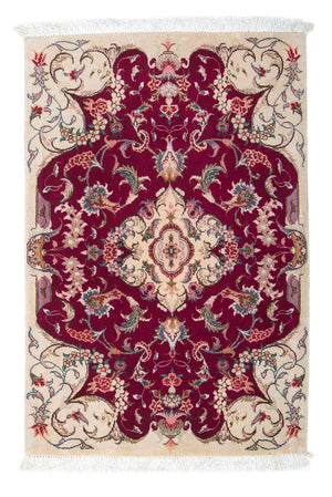 Alfombra Persa - Tabriz - Real - 90 x 60 cm - rojo oscuro